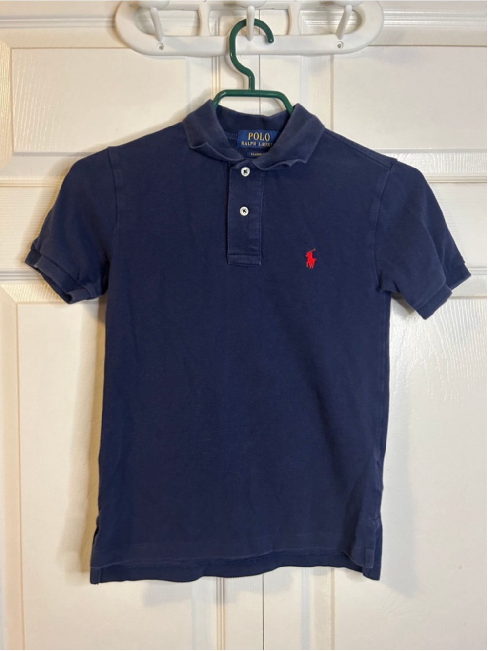 Polo Ralph Lauren Boys Navy Cotton Mesh Classic Fit Res Pony 8